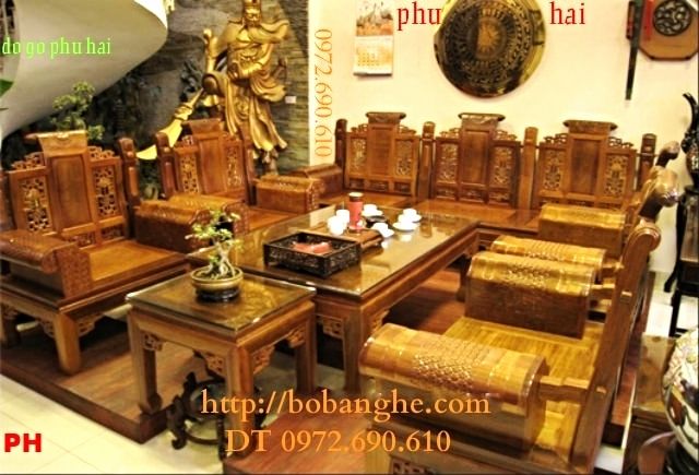 Bộ bàn ghế đẹp - Đồ gỗ đồng kỵ kiểu tần tủy hoàng