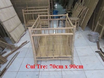 Cơ sở sản xuất Đạt Thành chuyên giường tre, cũi tre,nôi tre,nôi mây,giường gỗ........ - 27