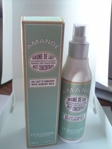 L'OCCITANEALMOND,L'OCCITANE,ALMOND,MIST CONCENTRATE,NEW,JUNE 2009,MALAYSIA,THE SPRING KUCHING.