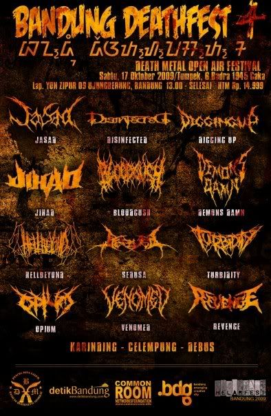 bandung death metal. hot Depravity, a death metal band andung death metal. tiket BANDUNG DEATH