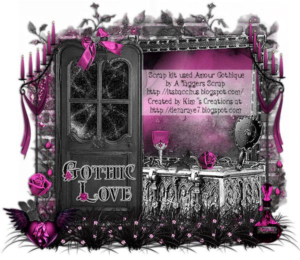 Gothic Love Cluster Frame