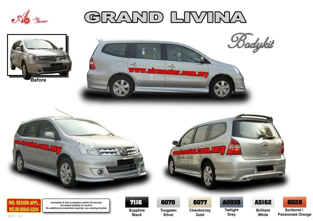 Price bodykit nissan grand livina #4