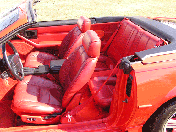 2011 camaro black interior. Original red leather interior.