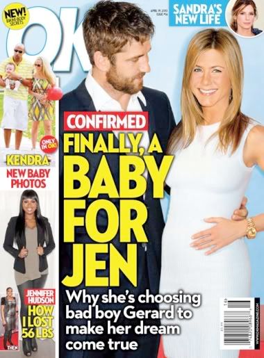 jennifer aniston pregnant. Gerard Butler has been spotting grabbing Jennifer Aniston's behind as well.