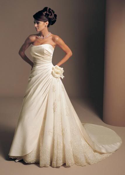 Natural White Wedding Dress 7