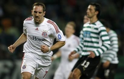 Ribéry vulgarizou a defesa do Sporting