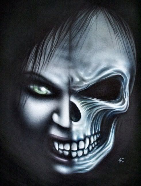 Vampire Skull Art