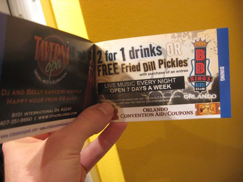 Free Fried Dill Pickles at BB King's Blues Club