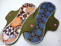 Batik Blue & Hippie Flower<br>11" Regular Flow pads