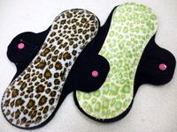 Green & Blue Cheetahs<br>9" Regular Flow pads