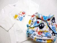 Newborn Ooga<br>Shirt & Diaper set