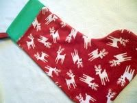 Reindeer Minky Stocking