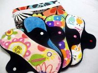 Cloth Menstrual Pad Starter Set with Wetbag