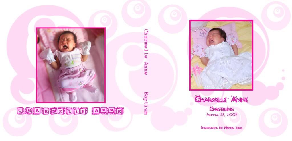 Charmelle Anne Baptism Album Lay-out