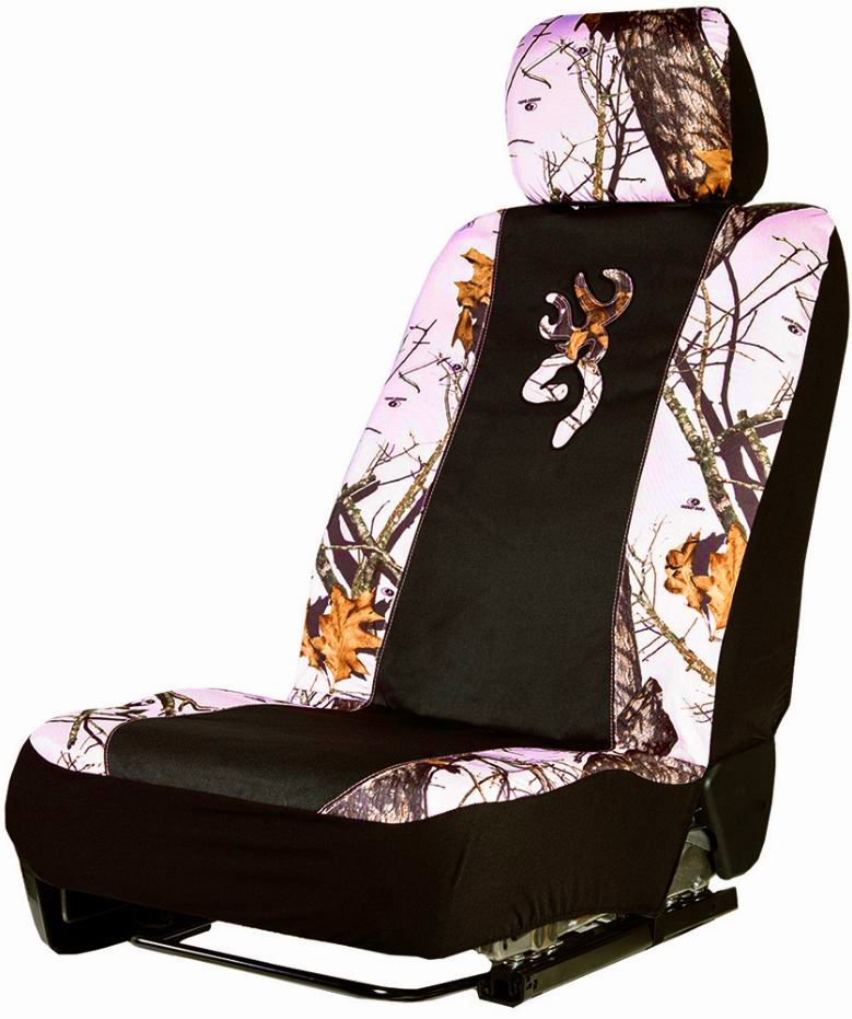 Pink MOSSY OAK BREAKUP & BONE COLLECTOR Universal Camo Low Back Seat Cover eBay