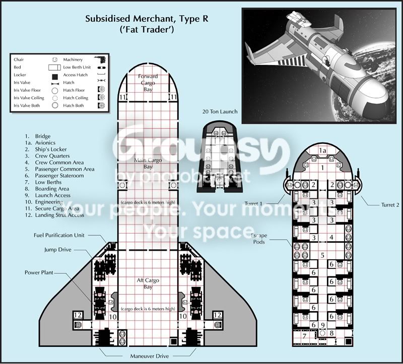 Deck Plan: Subsidised Merchant Type R 'Fat Trader' | Page 3 | Mongoose ...
