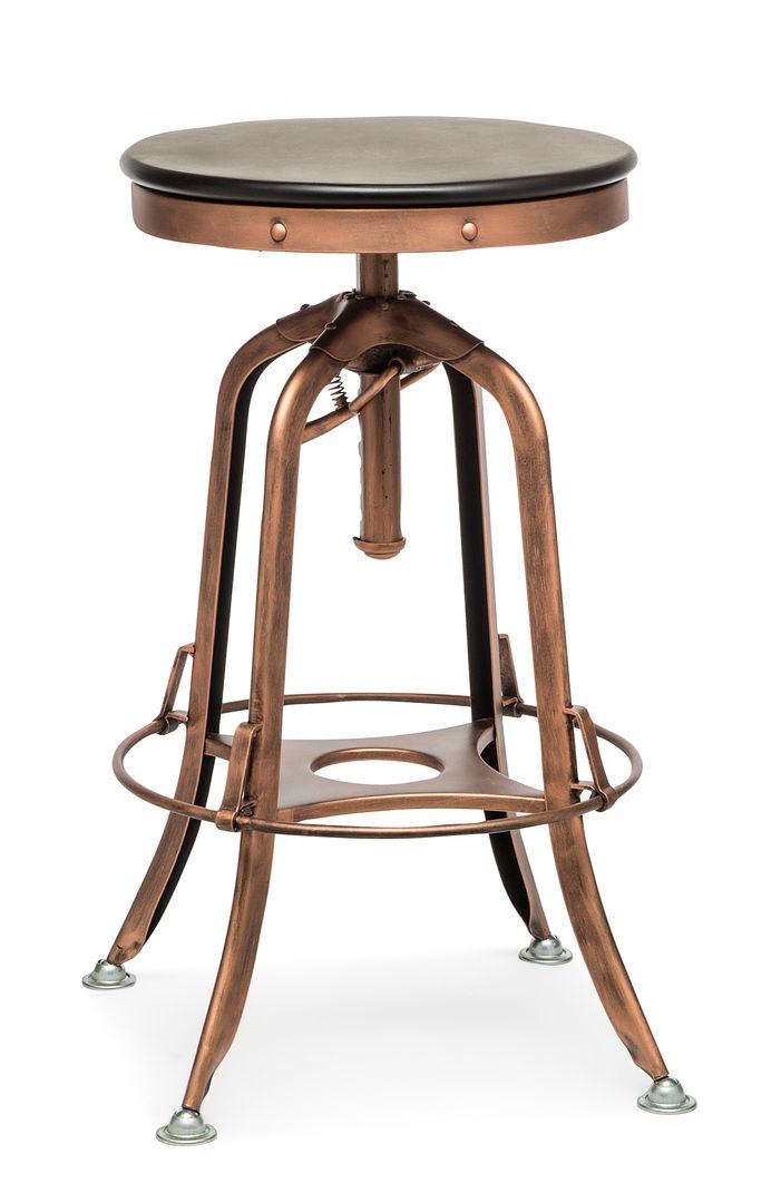 adjustable wooden stool