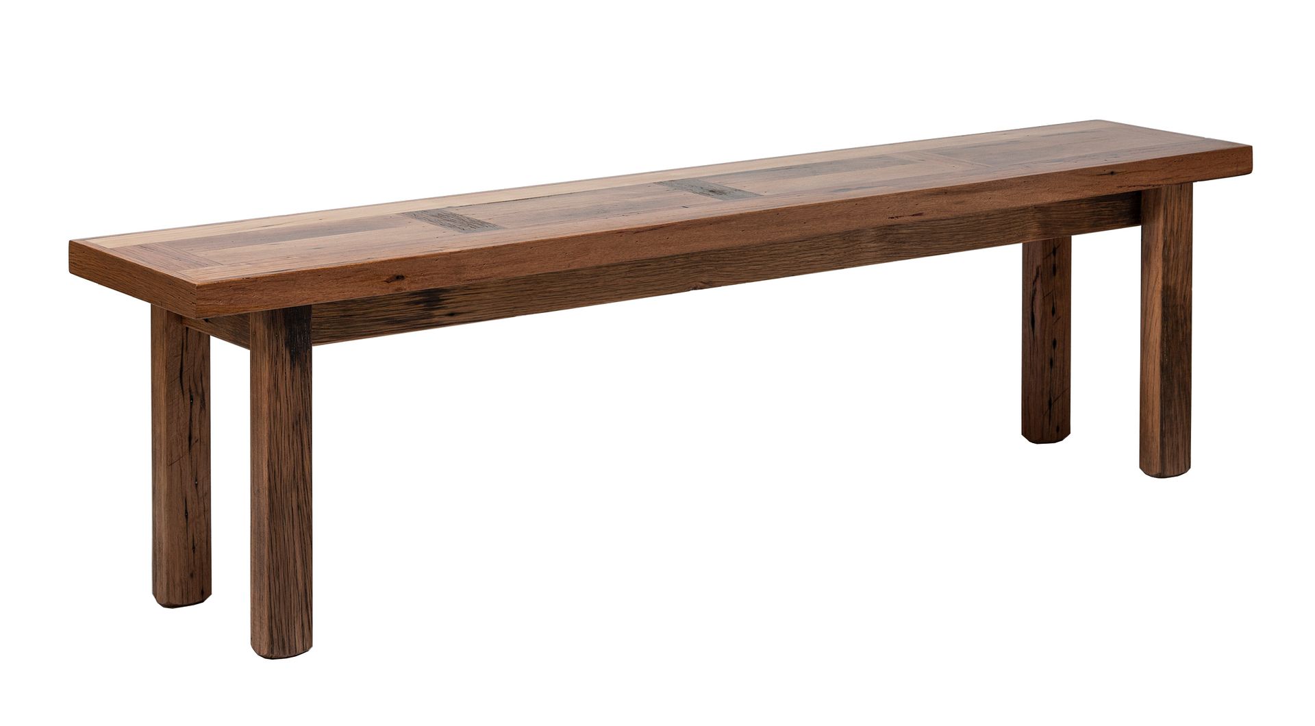 Recycled Industrial Shabby Timber Dining Table Bench 1 7m Ebay