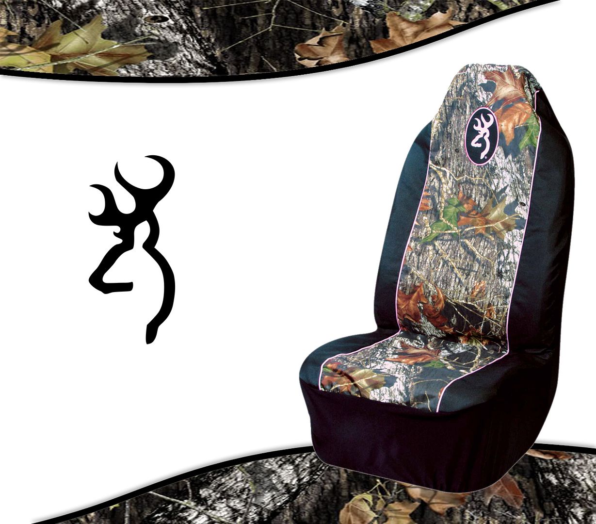 SPG Pull Over Mossy Oak Realtree Browning Seat Covers for Cars Trucks ...