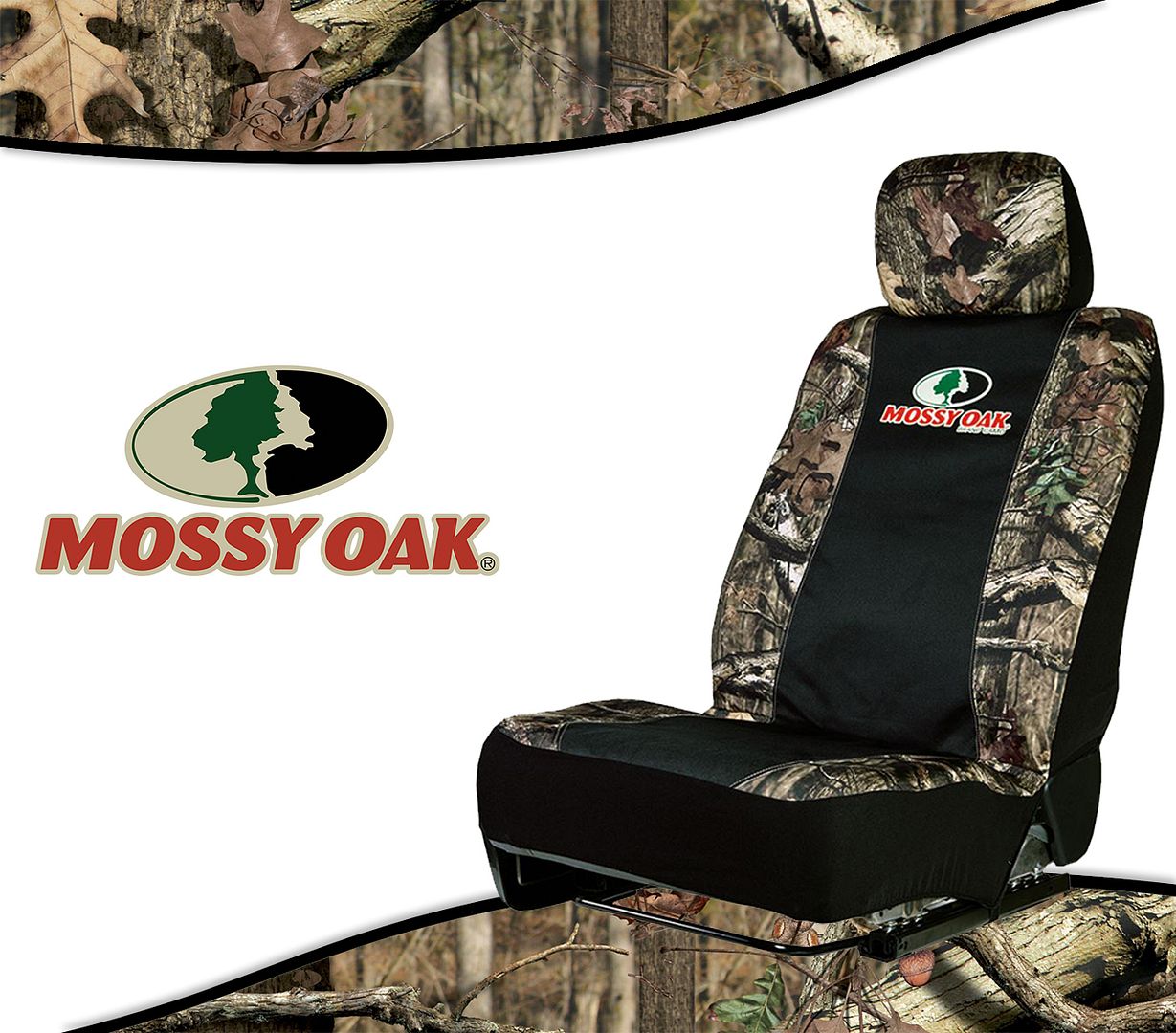 SPG Universal Realtree Mossy Oak Browning Seat Cover for Cars, Trucks ...