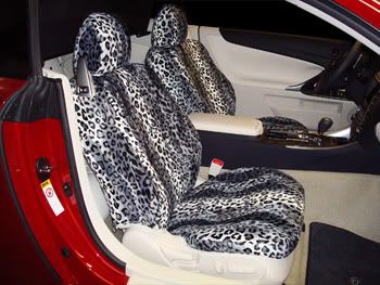   2005 Chevy Cavalier Front CUSTOM FIT LEOPARD VELOUR SEAT COVERS  